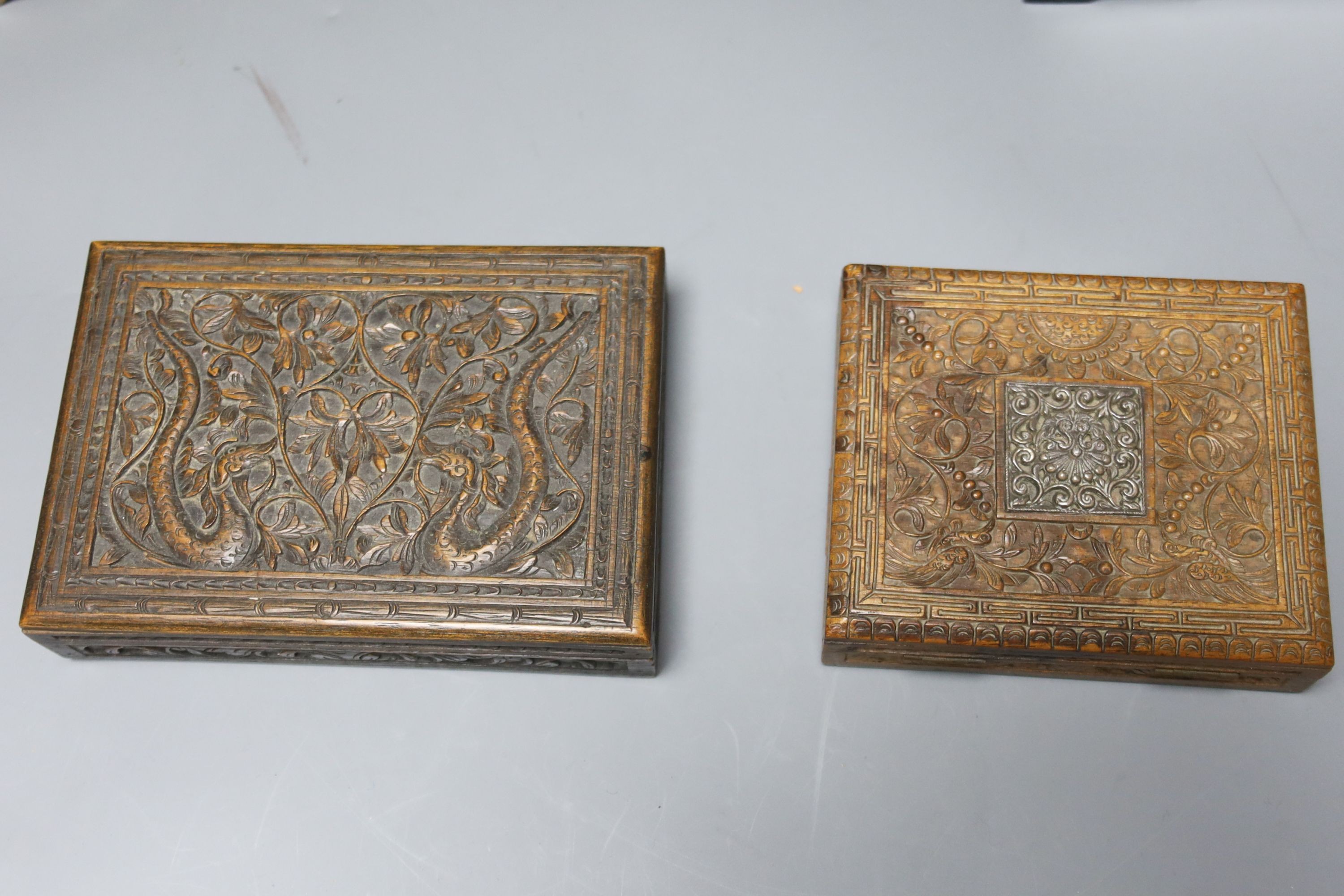 A large Chinese vase, a.f., 47cm, a pair of soapstone carvings, embossed Chinese brass ornament and cased pair of painted eggs
